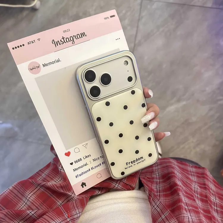 适用苹果17/16简约波点滴胶手机壳小米14/15小众华为pura80Mate70