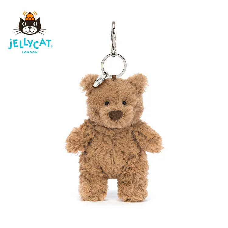 英国Jellycat巴塞罗熊包包挂饰钥匙扣毛绒玩偶可爱挂件毕业礼物