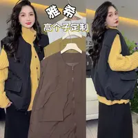 雅希定制~【北欧森林】宽松工装风棉服马甲韩版休闲百搭马夹外套
