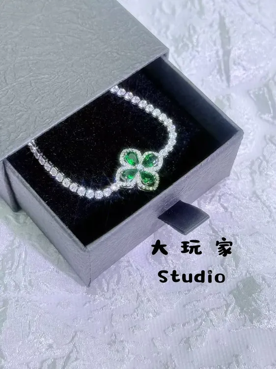 高奢四叶草手链 DIY串珠