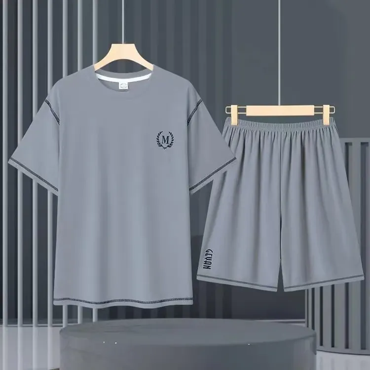 男款莫代尔冰丝家居服套装夏季青少年短袖短裤男2025新款睡衣套装