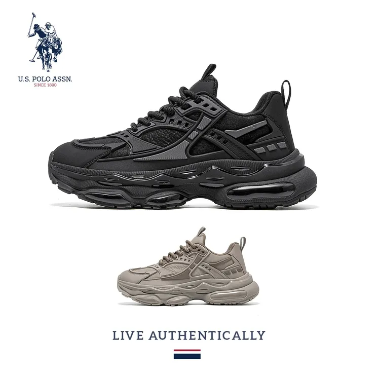 U.S.POLO ASSN.秋季防滑户外运动老爹鞋男款休闲透气百搭爆款男鞋