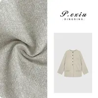 PanYiXiu/潘依绣亚麻极简设计感后开叉圆领外套 W-61781
