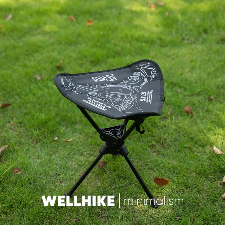 【SWS转转椅】WELLHIKE户外三角转转凳 露营折叠便携钓鱼高铁排队遛弯露营椅子