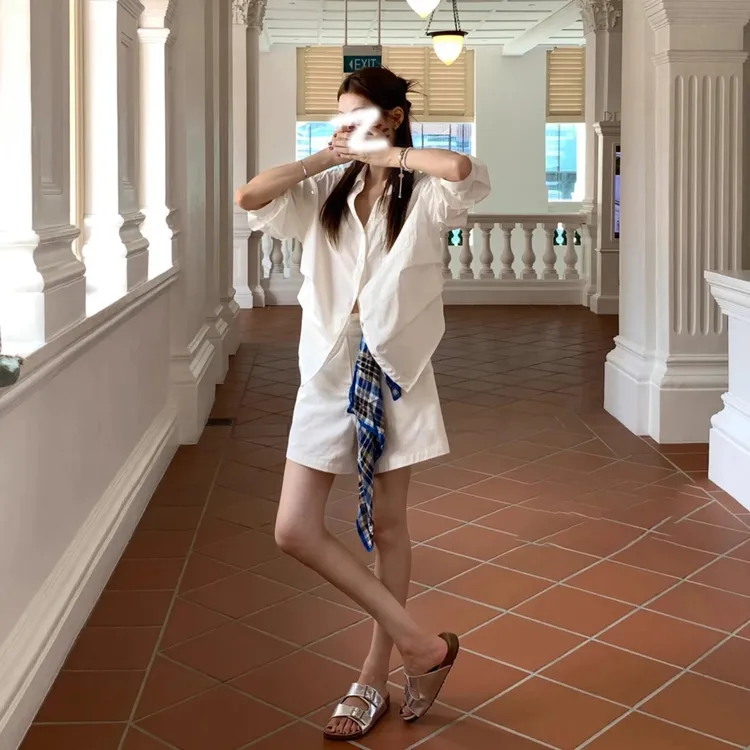 老钱风松弛感女装贵气痞帅炸街风女装网红洋气炸街女装小众高级感