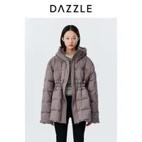 DAZZLE地素【星线好物】羽绒服抽绳连帽羽绒服2I4K3041N