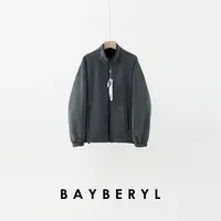  BAYBERYL老贝P绒*两面穿灰保暖舒适立领拉链外套9MF5I1642-9/17