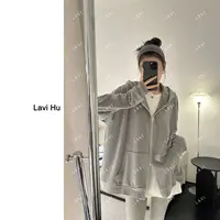 灰色纸稿 时尚百搭潮流连帽外套86132