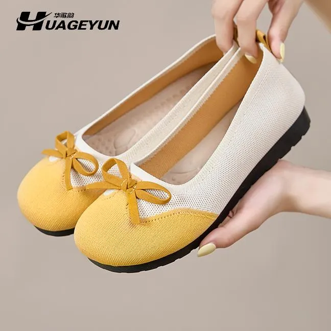 老北京布鞋女款2025夏季爆款镂空网面轻薄款百搭软底一脚蹬妈妈鞋