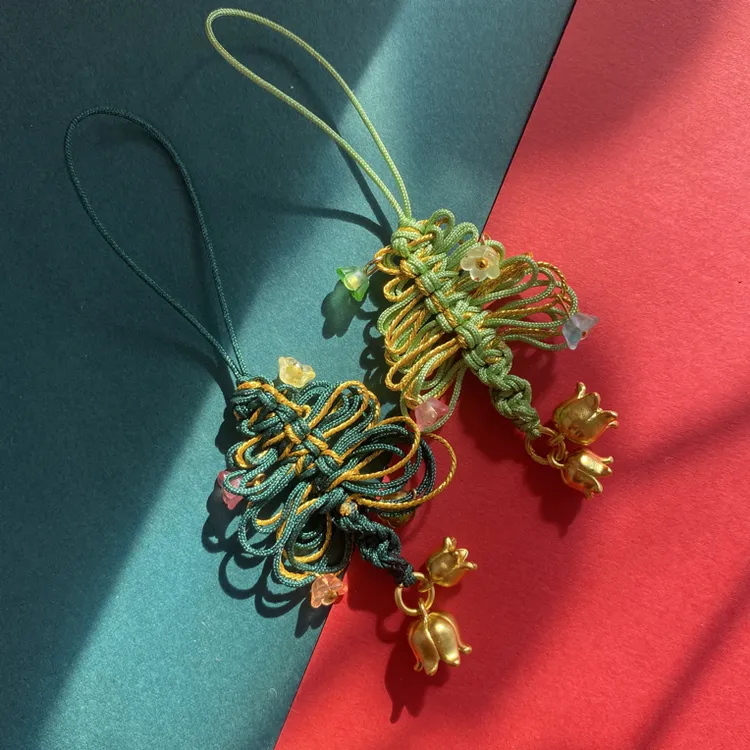 手工编织圣诞树挂件送女友闺蜜礼物