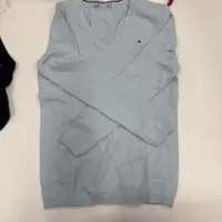 全新未使用 TOMMY HILFIGER v领 休闲 毛衣 蓝色 2719 