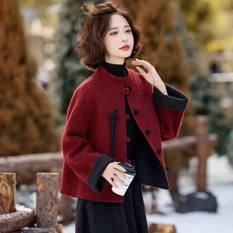 001新中式国风禅意小香风外套2025秋冬新款短款出席网红洋气女装