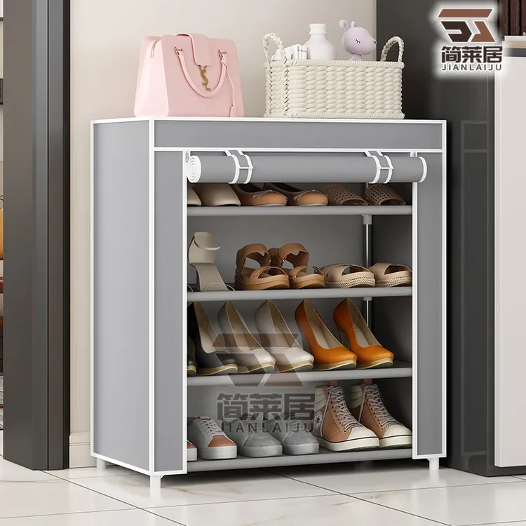 鞋架家用门口鞋柜防尘多层鞋柜简易出租房宿舍收纳鞋盒神器省空间