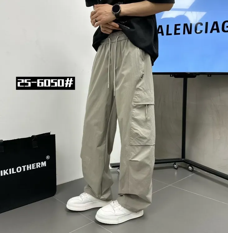 秋季日系潮流休闲裤阔腿宽松长裤ins裤子夏季户外百搭工装裤秋季