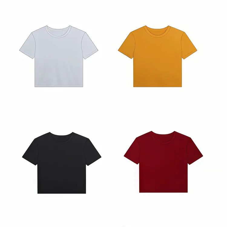 2025夏季高定百搭纯色短袖T恤女简约百搭通勤时尚洋气上衣ins潮流