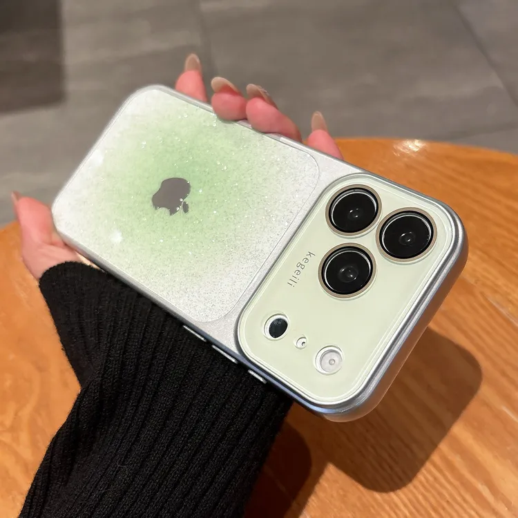 高级AG晕染闪粉秒变适用苹果17promax手机壳iPhone16pro全包15/14