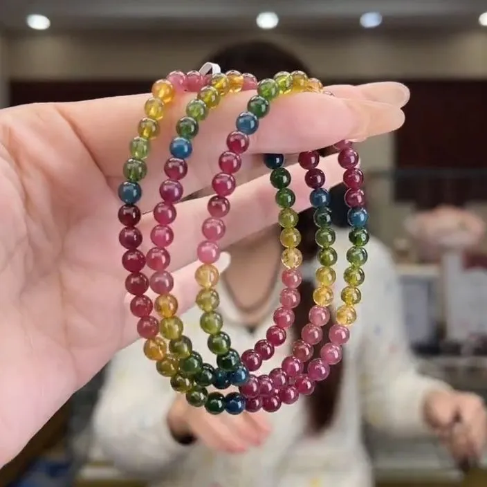 01580353碧玺/未镶嵌5mm+碧玺多圈多样性发货53