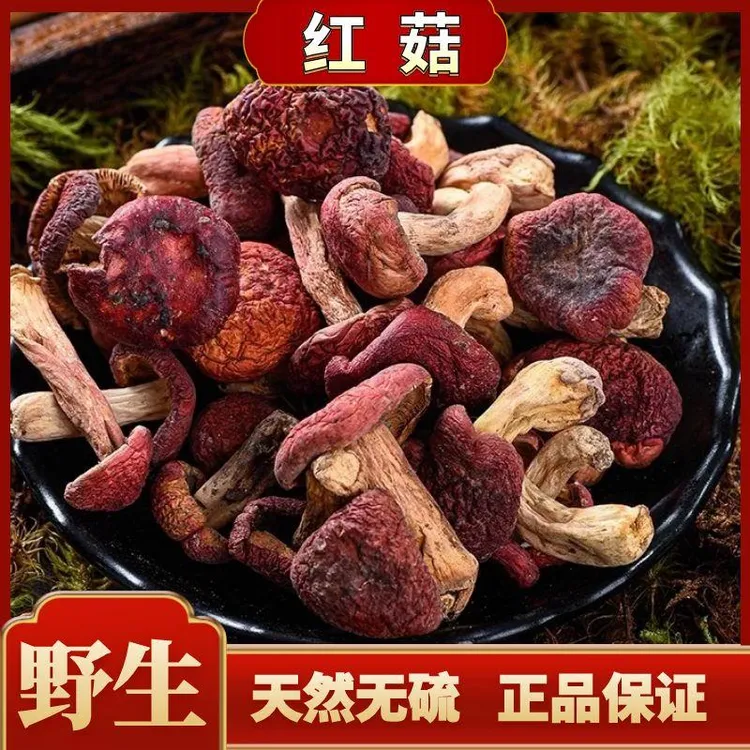 野生 红菇 干货小红菇精选云南红菇优质品特级红菇红香菇另售葛根