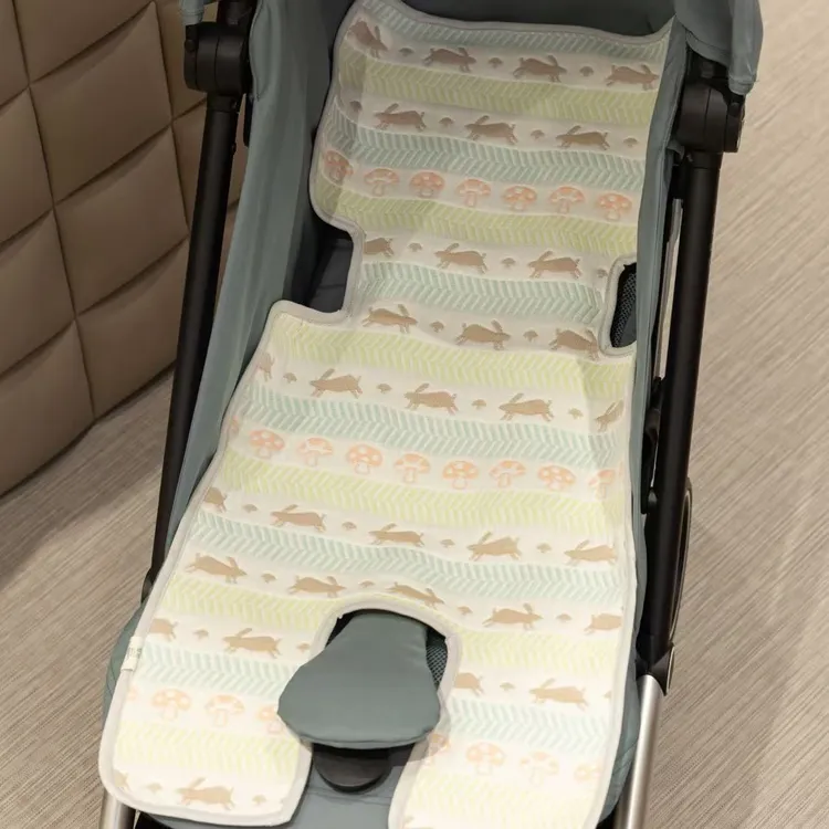 雅赞纯棉纱布坐垫  | 推车坐垫 汽车安全座椅垫  宝宝餐椅垫 通用