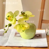 手感保湿蝴蝶兰仿真花束客厅餐桌假花摆件装饰花艺插花摆设