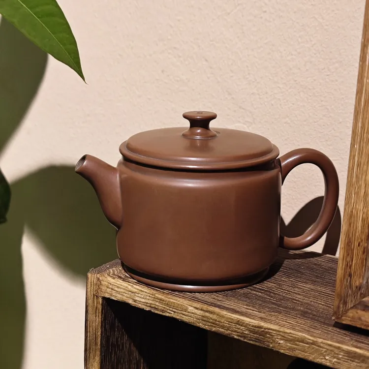 中国四大名陶-坭兴陶电烧半瓦壶120cc手工茶壶