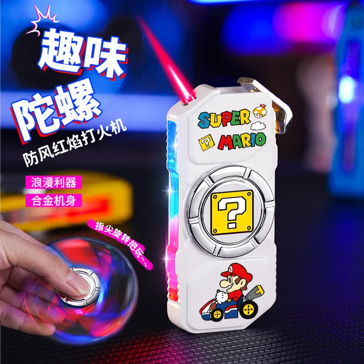 意网红指尖旋转陀螺炫酷充气防风直冲高颜值卡通解压男友