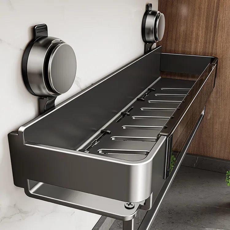 厨房置物架调料品置物架多功能墙上免打孔壁挂式挂杆挂钩收纳架子