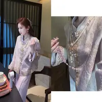 【婷婷】《东方紫鸢》自带贵气 刺绣国风外套 TT2SQTY2187