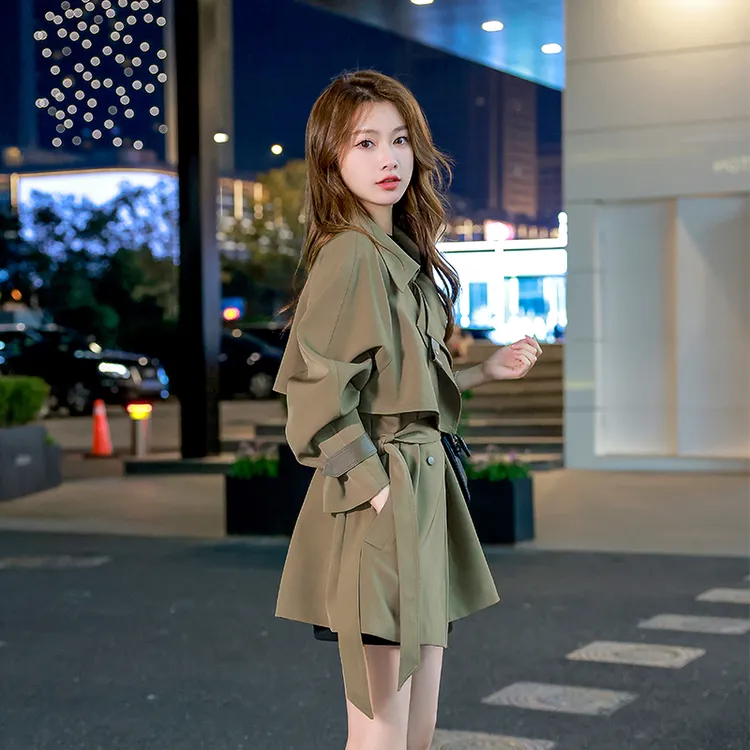 气质爆款风衣外套小个子女2025新款春秋中长款韩版时尚洋气高端