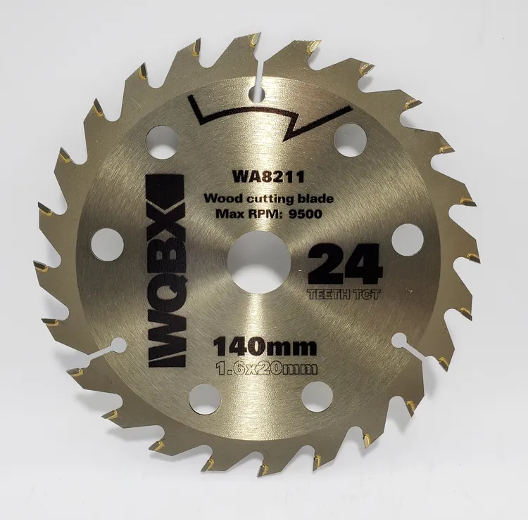 威克士通用140mm5.5寸24齿WU535锂电锯片木工电圆锯机电锂电锯片