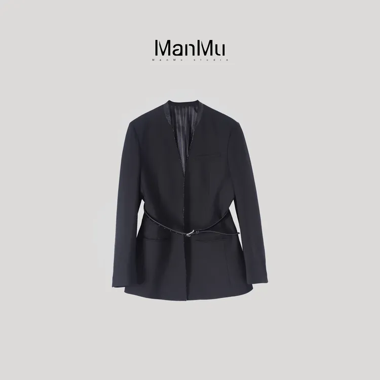满目ManMu 【张琪专属】高级定制秋季时尚百搭西装外套350509