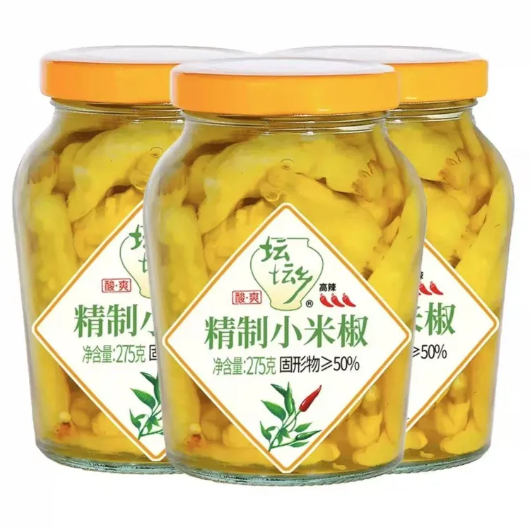 坛坛乡精制小米椒瓶装香辣泡椒湖南泡椒凤爪调料腌制小辣椒