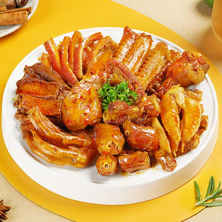 【谭八爷】卤味零食包282g鸭货卤拼鸭头鸭翅开袋即食