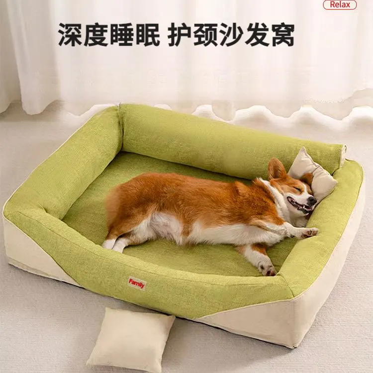 冬季保暖狗窝全可拆洗狗垫子沙发窝久睡不塌陷大型犬懒人沙发床