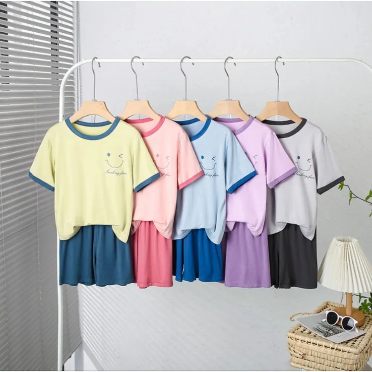 夏季儿童睡衣男女童薄款短袖短裤透气家居空调服休闲