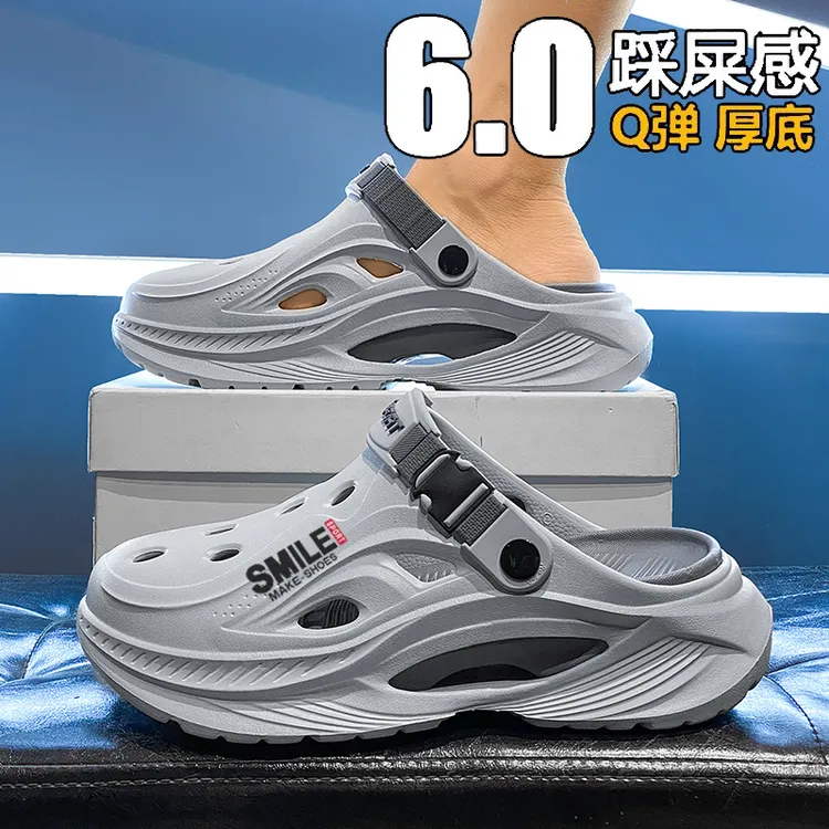 东方骆驼洞洞鞋男款夏季洞洞鞋户外运动开车专用防滑两穿沙滩鞋男