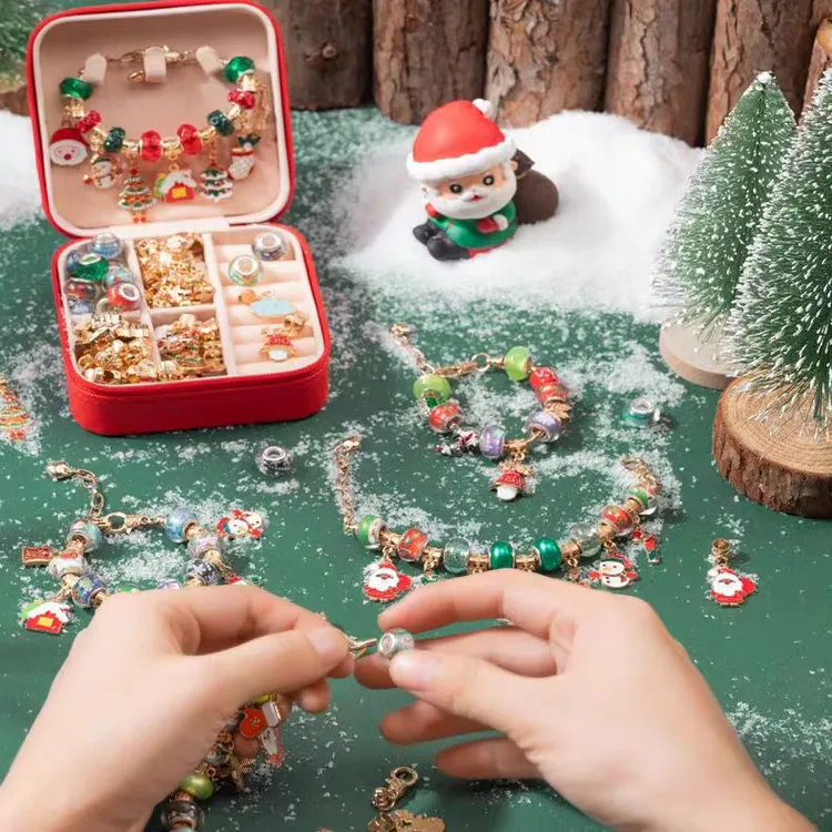 圣诞礼物儿童女孩手链串珠礼品套装生日女生礼盒
