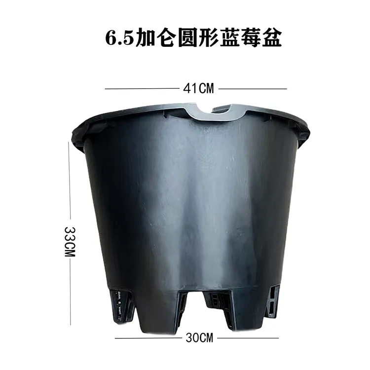 黑色蓝莓盘41*33 大口径花盆 特耐晒 透水透气花园植物神器