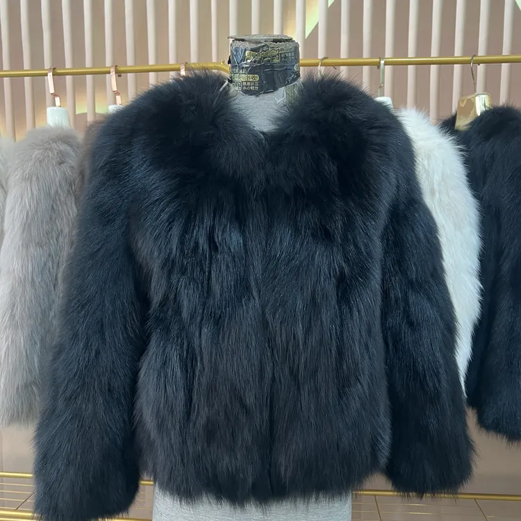 女短款外套55长冬季背毛拼接