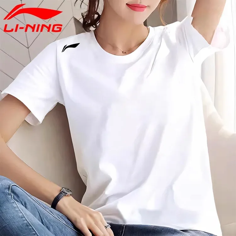 李宁速干短袖女款夏季新款健身跑步篮球运动服休闲速干运动衣T恤