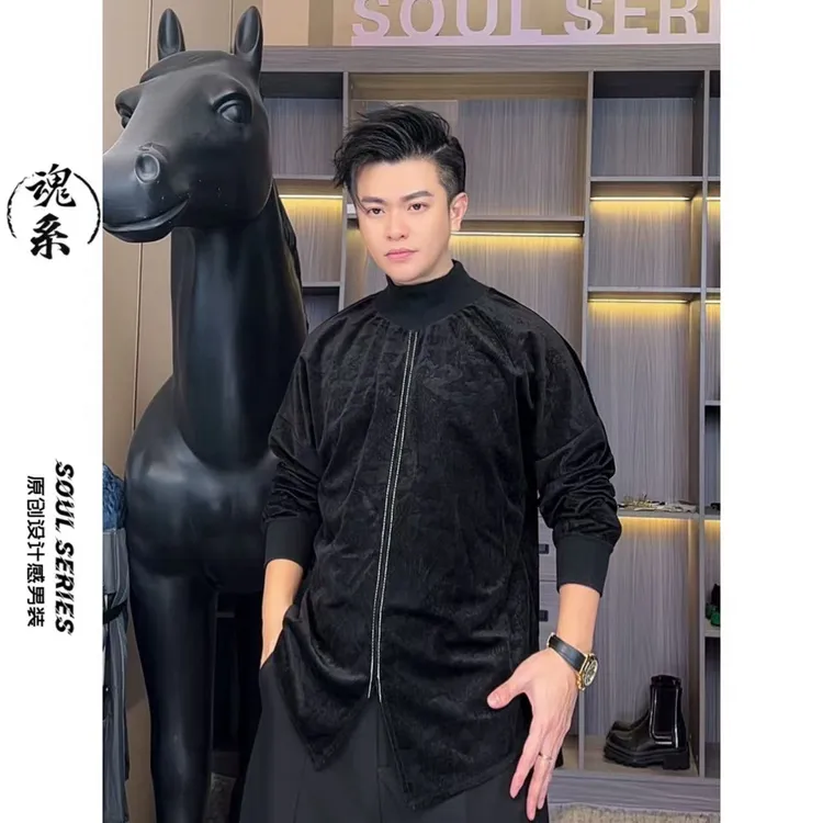 [魂系]秋冬加绒加厚卫衣设计感明线设计暗黑风2527+267