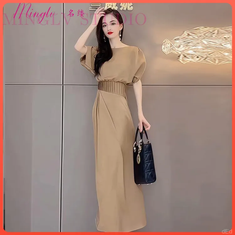 名媛气质御姐2025夏季新款女装连衣裙夏高端套装女神范高级感裙子