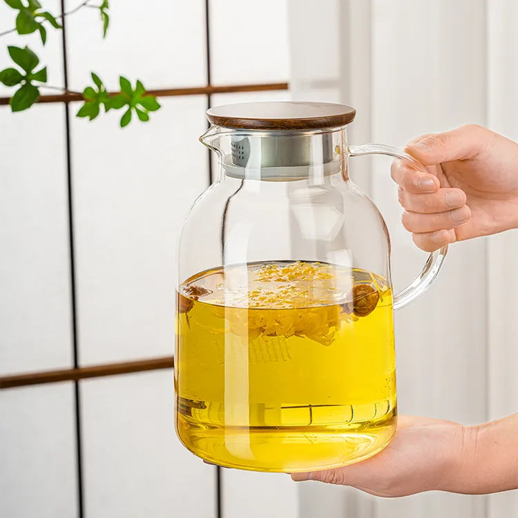 【新】家用喝水杯透明加厚大容量冷水壶玻璃耐热凉水壶