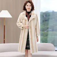 加长款【正品·皮草】女装冬款中长款中老年女士冬装