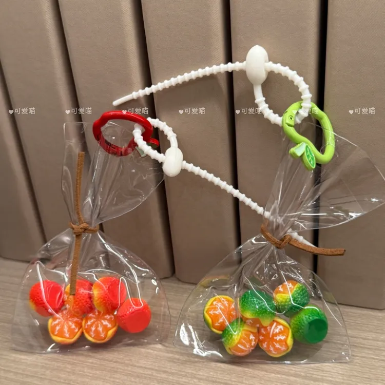 一袋橘子挂件创意新款小礼物多巴胺钥匙扣情侣闺蜜包包挂件小橘子