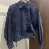 藏蓝衬衫领外套0820