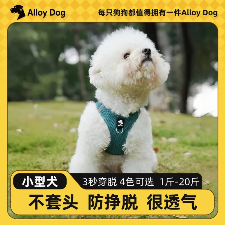 【奶狗/成长期过渡】遛狗奶狗牵引脖套宠物外出小型宠物狗狗胸背