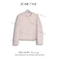 【zonefive】新春羊毛轻奢气质小香风时尚春季外套蓬松95