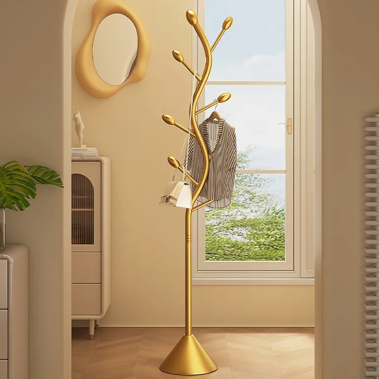 挂衣架床边落地衣帽架卧室空间利用神器意式主卧轻奢高级法式衣架