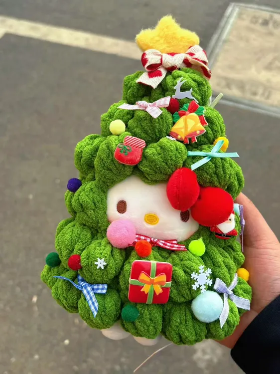 正版kt【圣诞树kt】毛绒玩偶包挂摆件